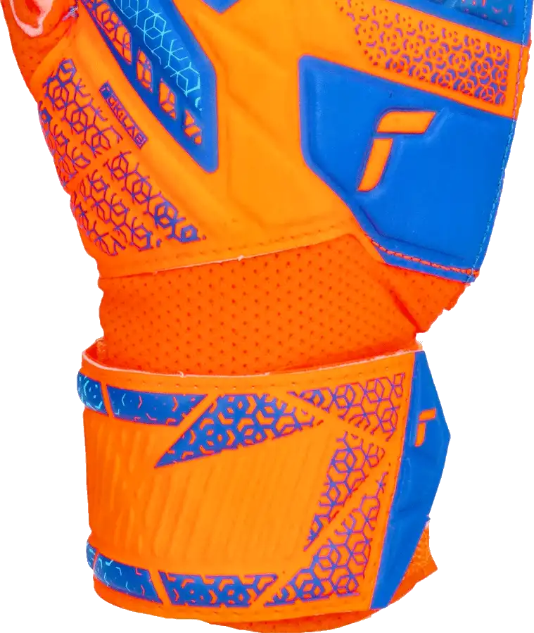 Dětské brankářské rukavice Reusch Attrakt Solid oranžovo-modré