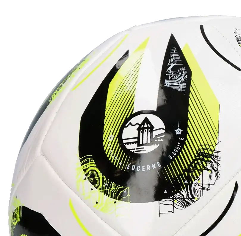 Fotbalový míč Adidas Women's EURO 2025 Club velikost 3 bílý2