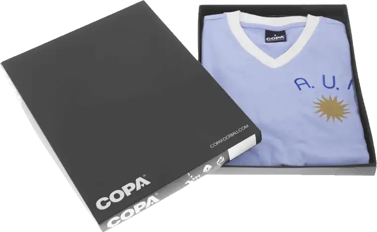 Pánský fotbalový retro dres COPA Uruguay 1970 blankytný