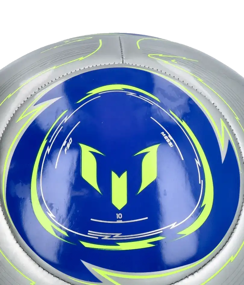 Fotbalový míč Adidas Messi Club velikost 5 stříbrný