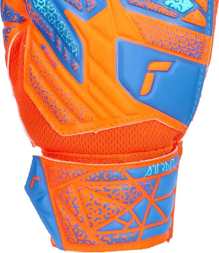 Dětské rukavice Reusch Attrakt Starter Solid Finger Support modro-oranžové