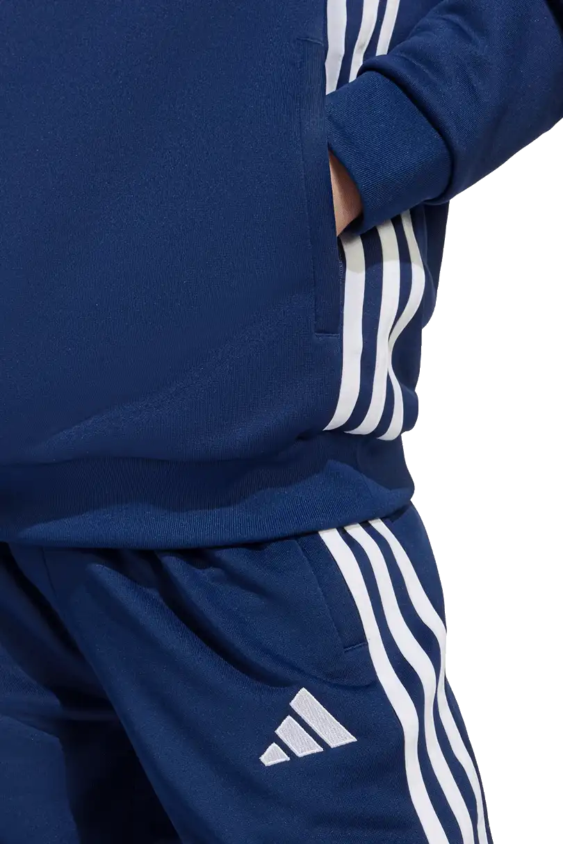 Dětská měkká mikina s kapucí Adidas Tiro 25 Essentials Sweat modrá