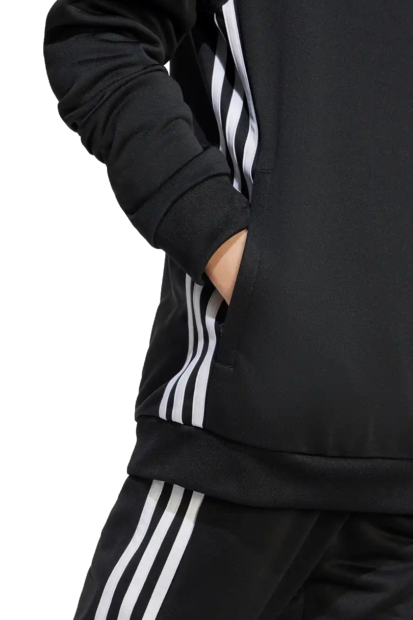 Dětská měkká mikina s kapucí Adidas Tiro 25 Essentials Sweat černá
