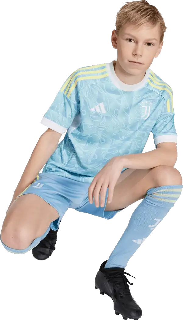 Dětský venkovní fotbalový dres Adidas Juventus FC 25/26 blankytný