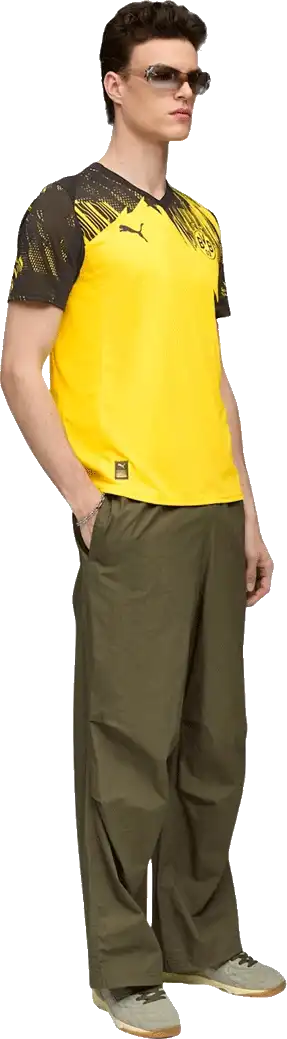 Pánský domácí fotbalový dres Puma Borussia Dortmund 25/26 žluto-černý