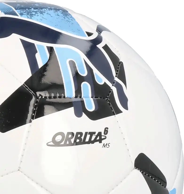 Fotbalový míč Puma Manchester City 25/26 Orbita 6 velikost 5 bílo-černý