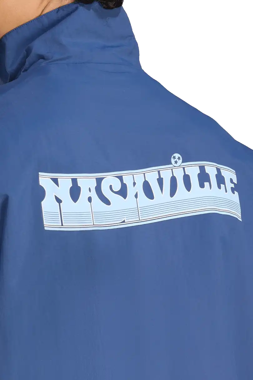 Pánská bunda Adidas Nashville SC 25/26 Anthem Full-Zip modrá