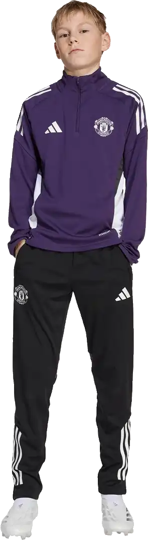 Dětské tréninkové kalhoty Adidas Manchester United 25/26 Competition černé