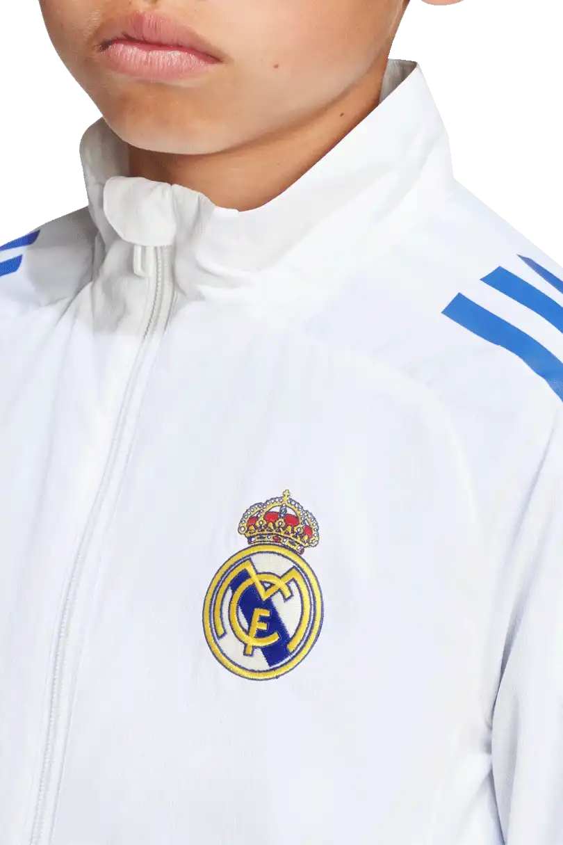 Dětská prezentační bunda Adidas Real Madrid 25/26 bílá