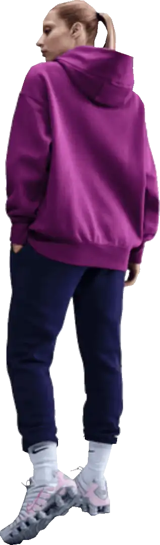 Dámské kalhoty s vysokým pasem Nike FC Barcelona 25/26 Phoenix Fleece modré