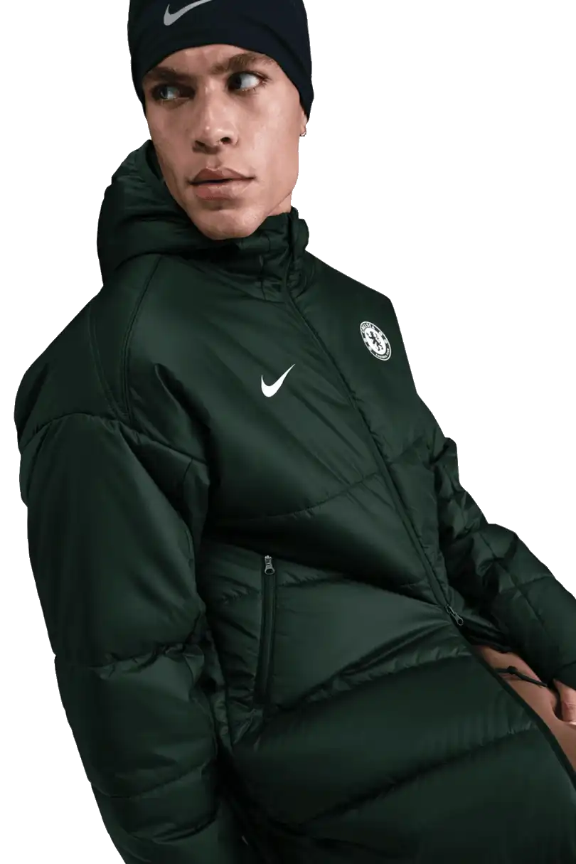 Pánská bunda Nike Chelsea FC 25/26 Therma-FIT Academy Pro zelená