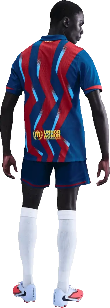 Pánský čtvrtý zápasový dres Nike FC Barcelona 25/26 modro-červený