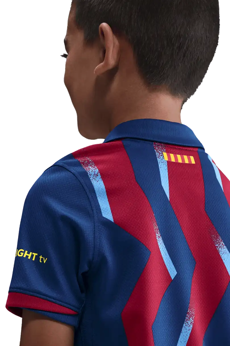 Dětská čtvrtá souprava Nike Nike FC Barcelona 25/26 malé děti modro-červená