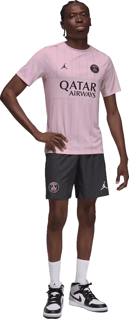 Pánský předzápasový dres Nike PSG x Jordan 25/26 Academy Pro růžový