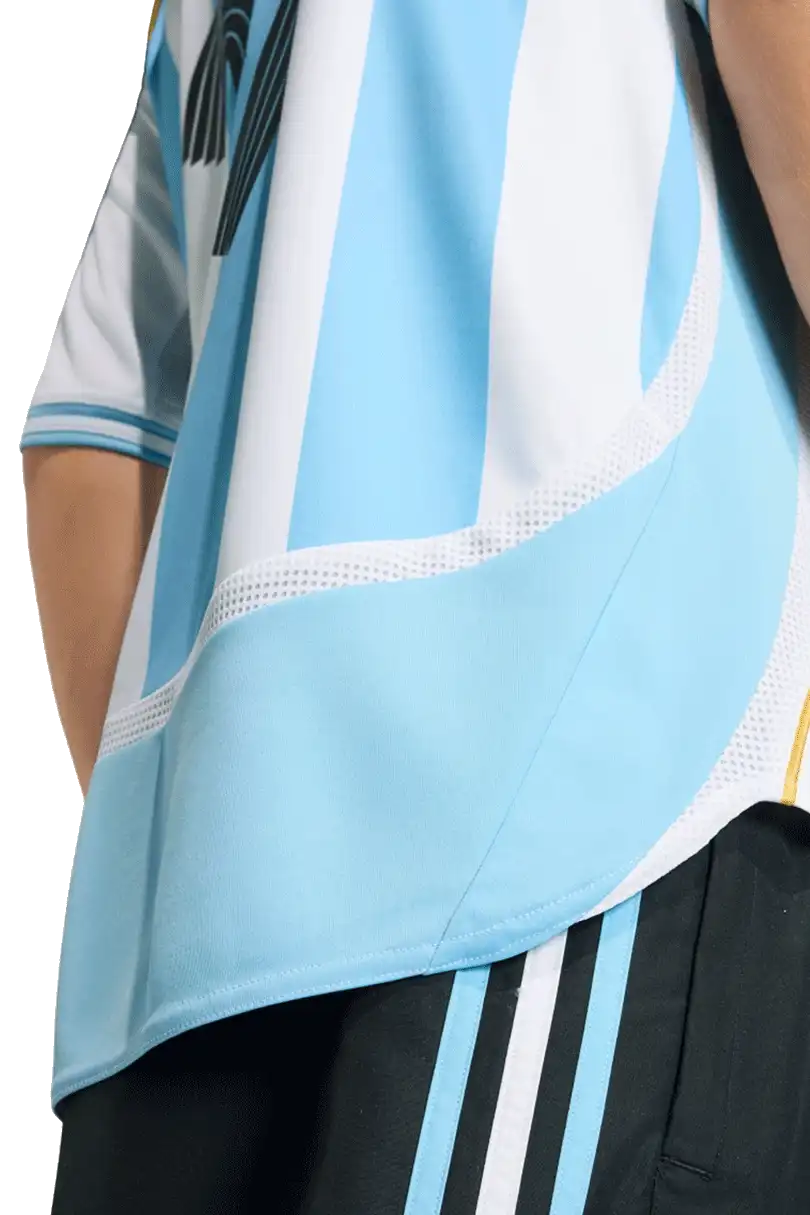 Pánský domácí fotbalový dres Adidas Argentina 2026 Messi bílo-modrý
