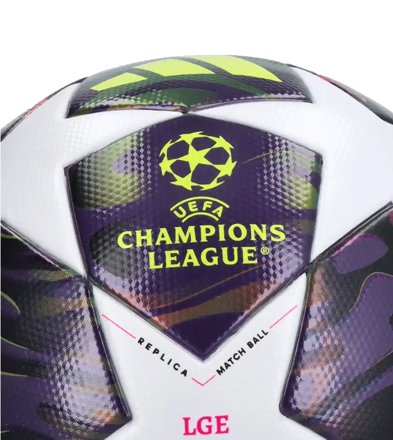 Fotbalový míč Adidas UCL League 25/26 Final velikost 4 fialový