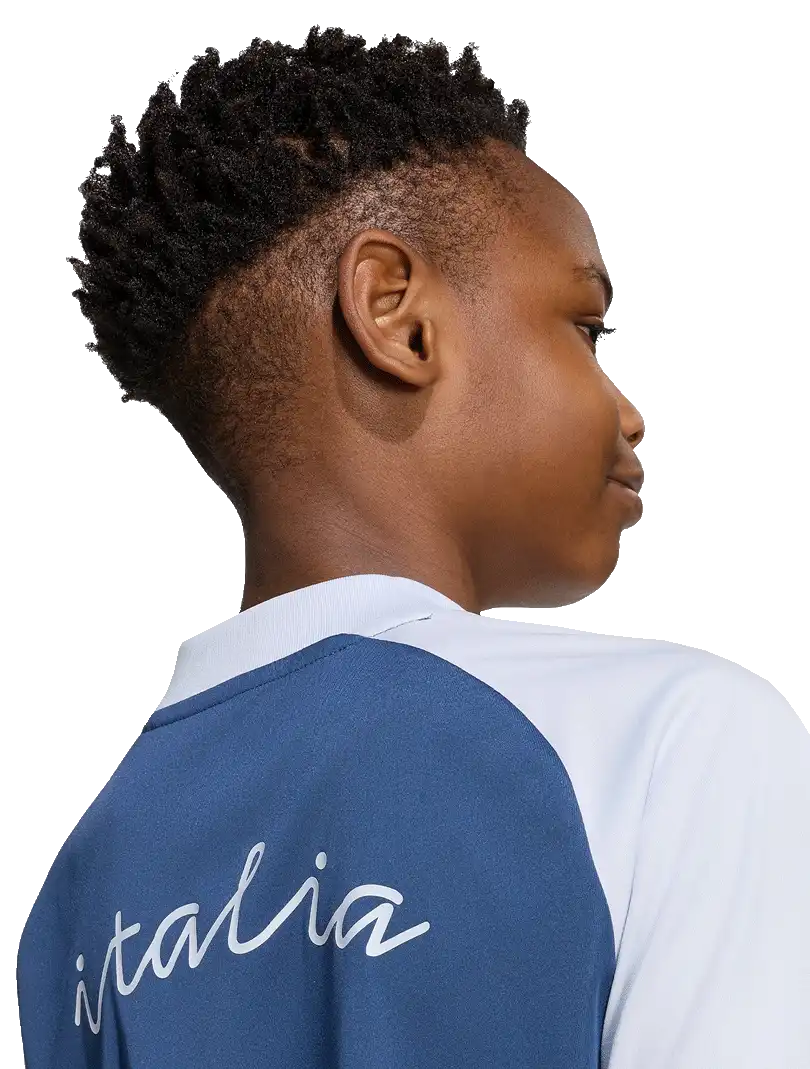 Dětský předzápasový venkovní dres Adidas Originals Itálie 2026 modrý