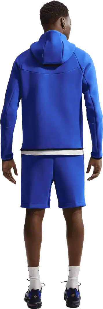 Pánské flísové fotbalové šortky Nike Francie 2026 Tech Fleece modré