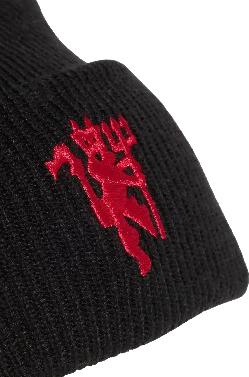 Unisex pletená čepice Adidas Manchester United 26/27 černá