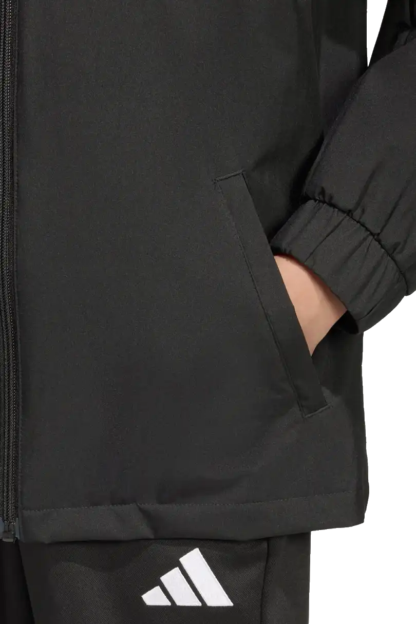Dětská bunda z odolného úpletu Adidas Entrada 26 All Weather černá