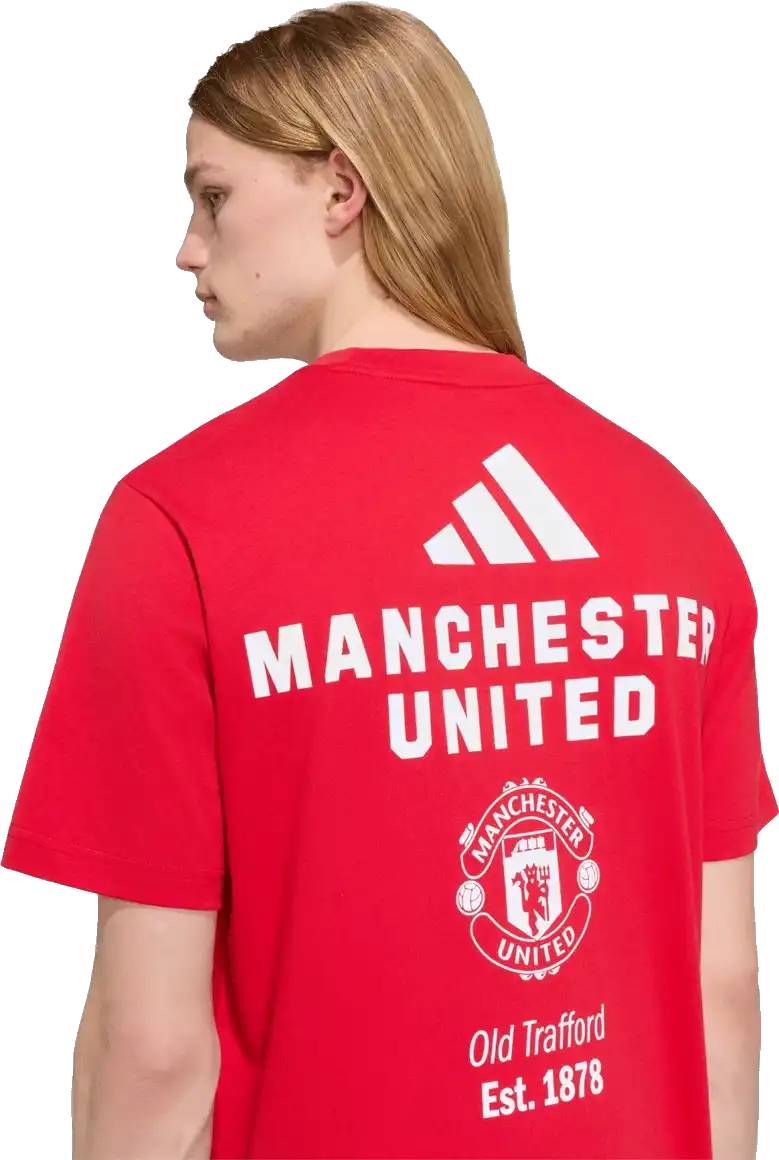 Pánské tričko Adidas Manchester United 26/27 Seasonal Graphic červené