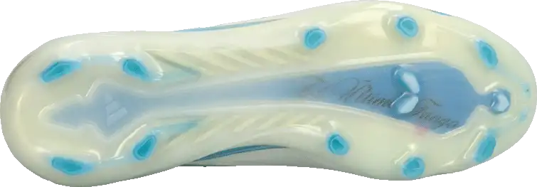 Dětské kopačky lisovky Adidas F50 Elite Messi FG bílo-blankytné
