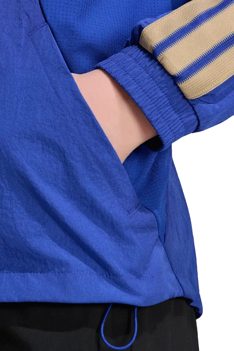 Dětská domácí bunda Adidas Itálie 2026 Anthem modrá