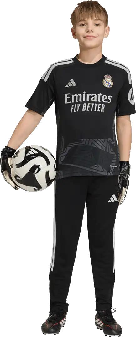 Dětský brankářský fotbalový dres Adidas Real Madrid 26/27 černý