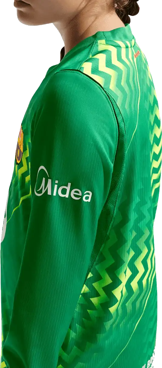 Dětský brankářský dres dlouhý rukáv Nike FC Barcelona 26/27 zelený