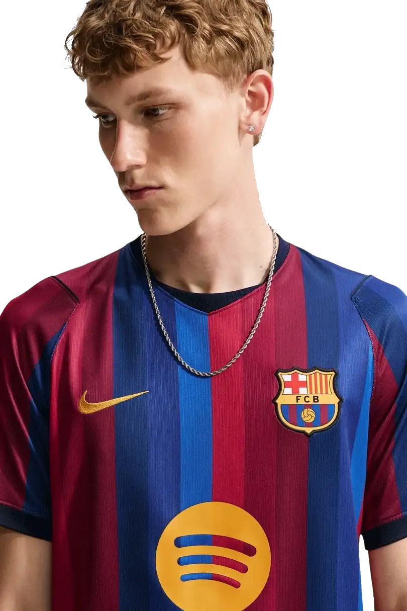 Pánský domácí fotbalový dres Nike FC Barcelona 26/27 modro-červený
