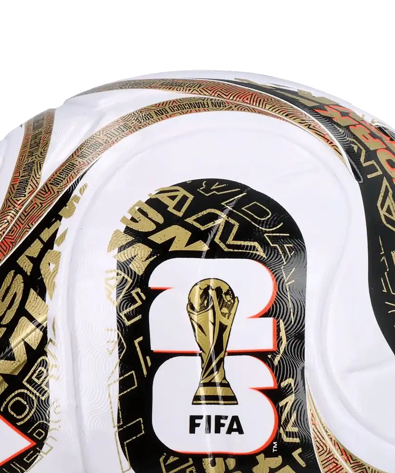 Fotbalový míč Adidas Trionda World Cup 2026 League Finals velikost 5 bílo-hnědý