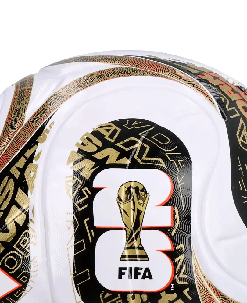 Fotbalový míč Adidas Trionda World Cup 2026 League Finals velikost 4 bílo-hnědý