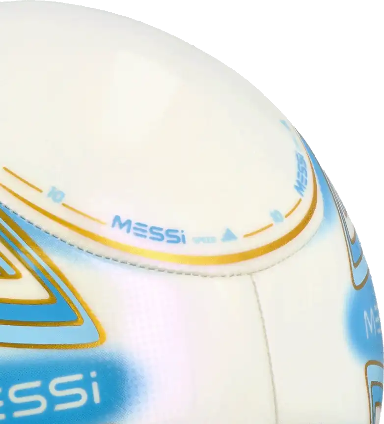Fotbalový míč Adidas Messi Club velikost 5 bílo-blankytný
