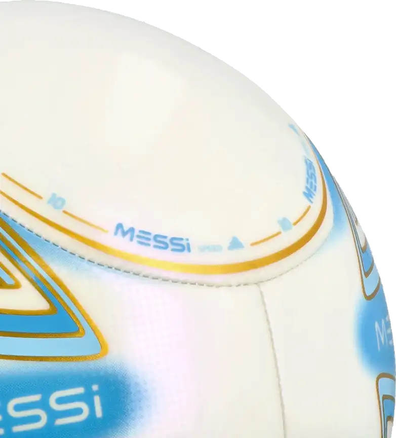 Fotbalový míč Adidas Messi Club velikost 4 bílo-blankytný