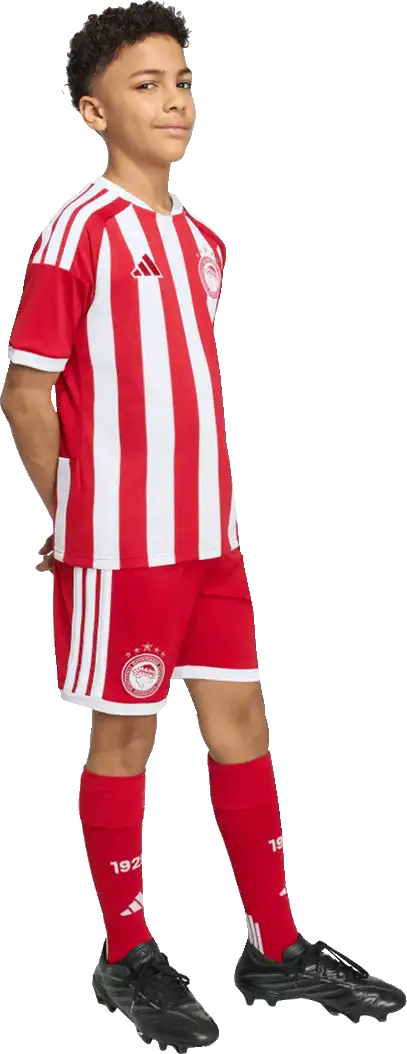 Dětský domácí fotbalový dres Adidas Olympiakos 26/27 bílo-červený