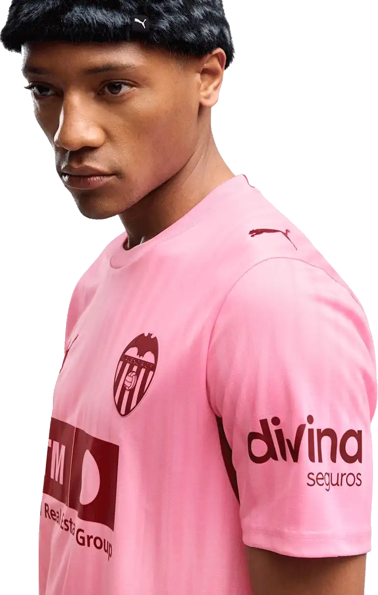 Pánský třetí fotbalový dres Puma Valencia CF 26/27 růžový
