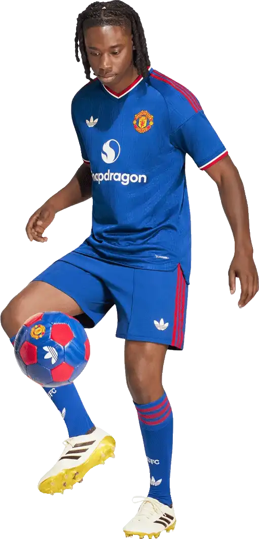 Pánský venkovní zápasový dres Adidas Manchester United 26/27 modrý