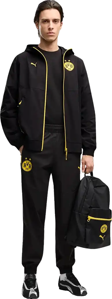 Pánská bunda Puma Borussia Dortmund 26/27 PUMATECH Woven černá