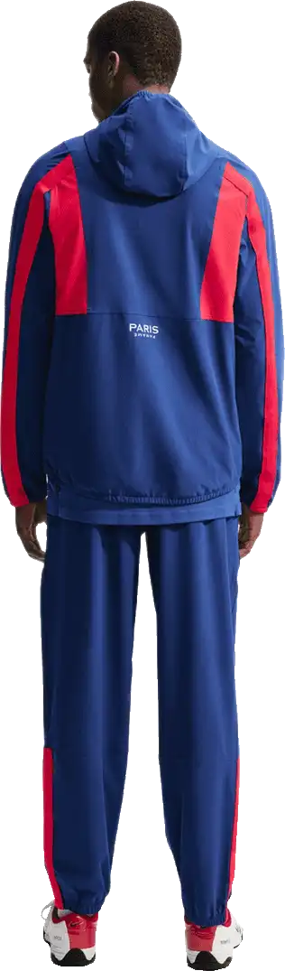 Pánská tkaná bunda s kapucí Nike PSG 26/27 Energy modrá