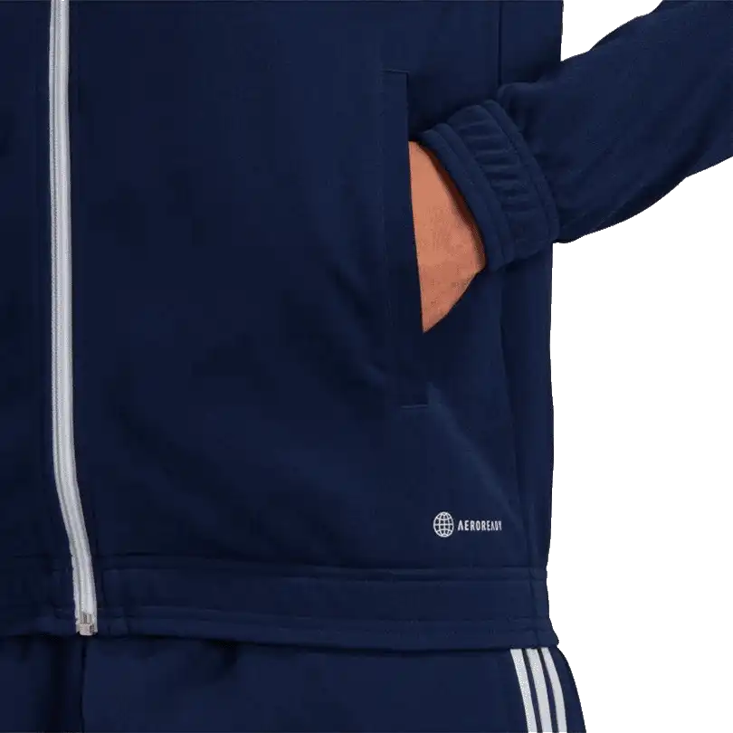 Pánská bunda na zip Adidas Entrada 22 Track tmavě modrá