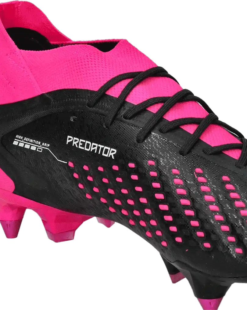 Pánské kopačky kolíky Adidas Predator Accuracy.1 SG černo-růžové