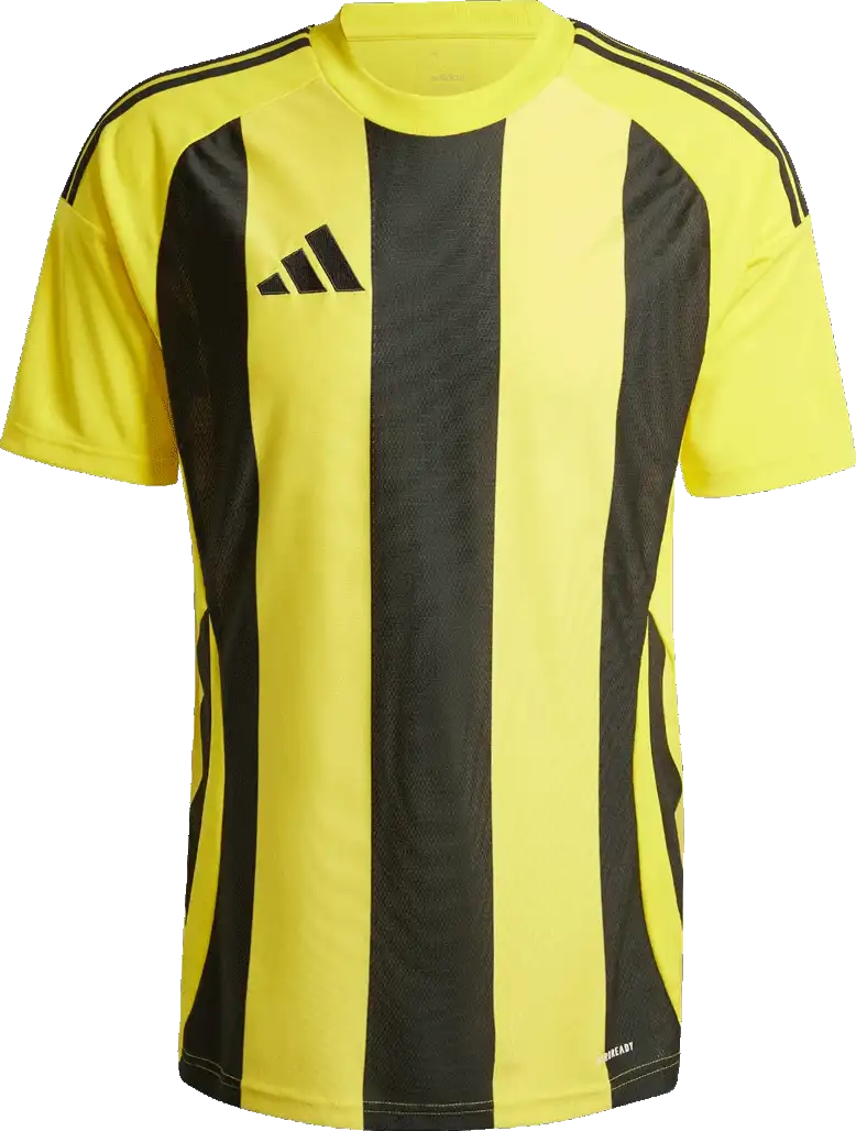 Pánský fotbalový dres Adidas Striped 24 žluto-černý