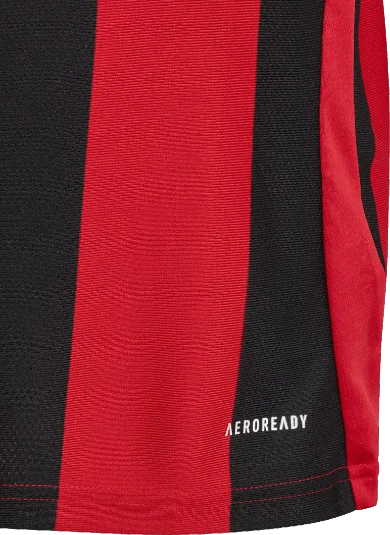 Dětský fotbalový dres Adidas Striped 24 červeno-černý