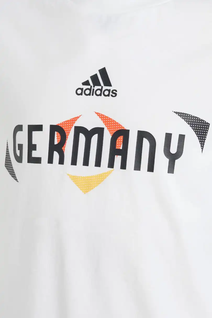 Dětské fotbalové tričko Adidas Německo Tee bílé