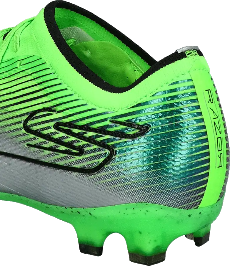 Pánské kopačky lisovky Skechers Razor FG stříbrno-zelené