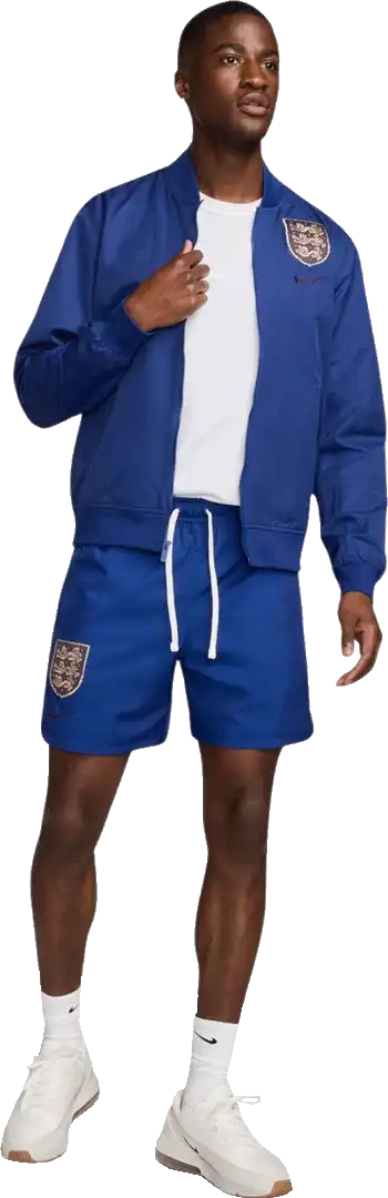 Pánský tkaný bomber Nike Anglie 2024 Essentials modrý