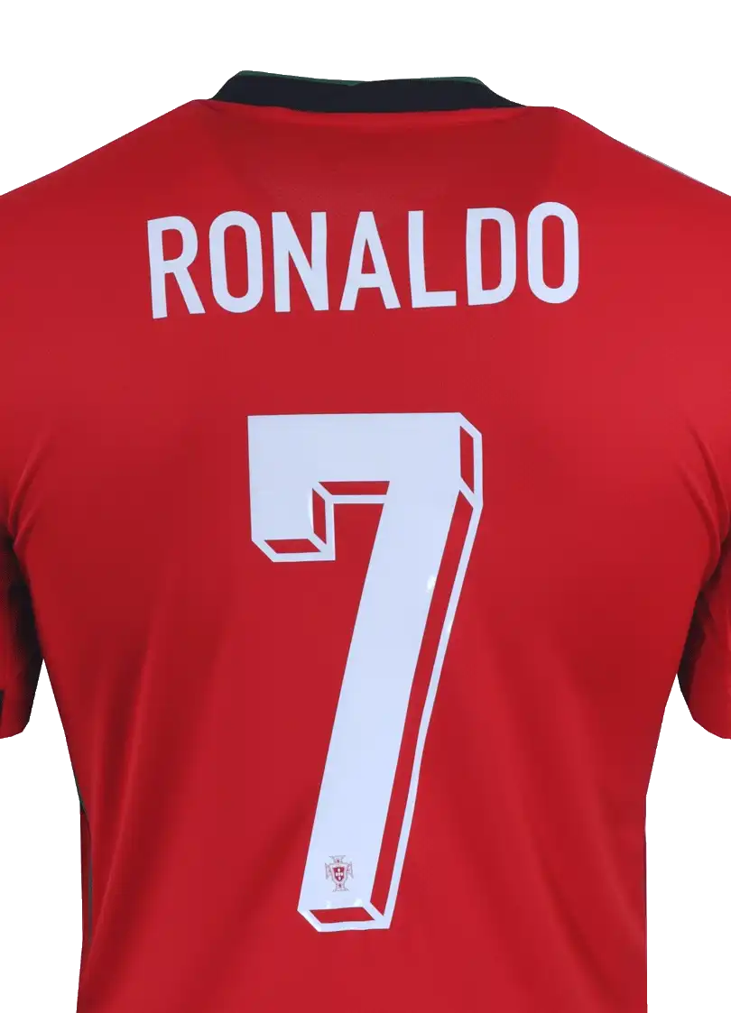 Pánský domácí fotbalový dres Nike Portugalsko 2024 červený Ronaldo 7