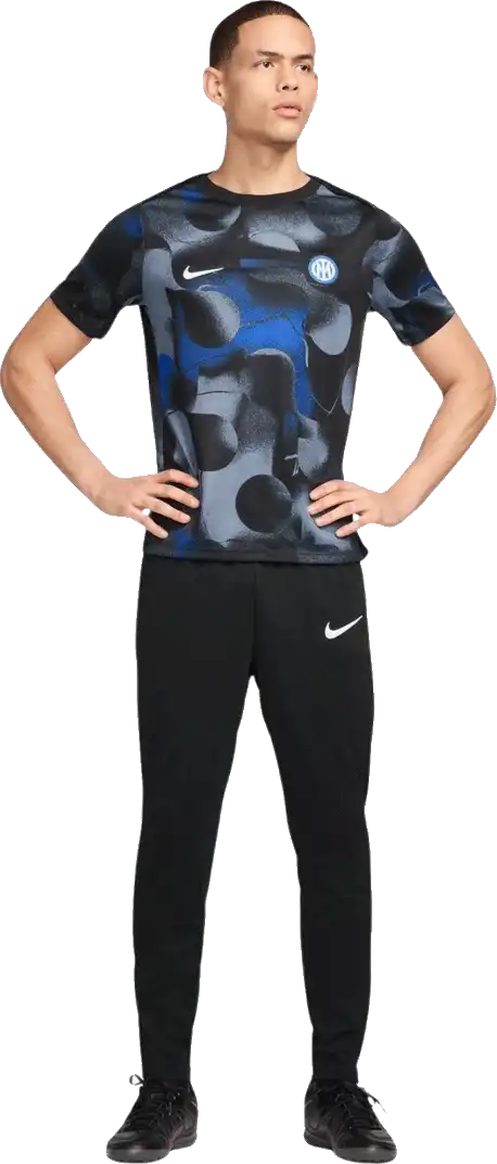 Pánské předzápasové tričko Nike Inter Milan 24/25 černé