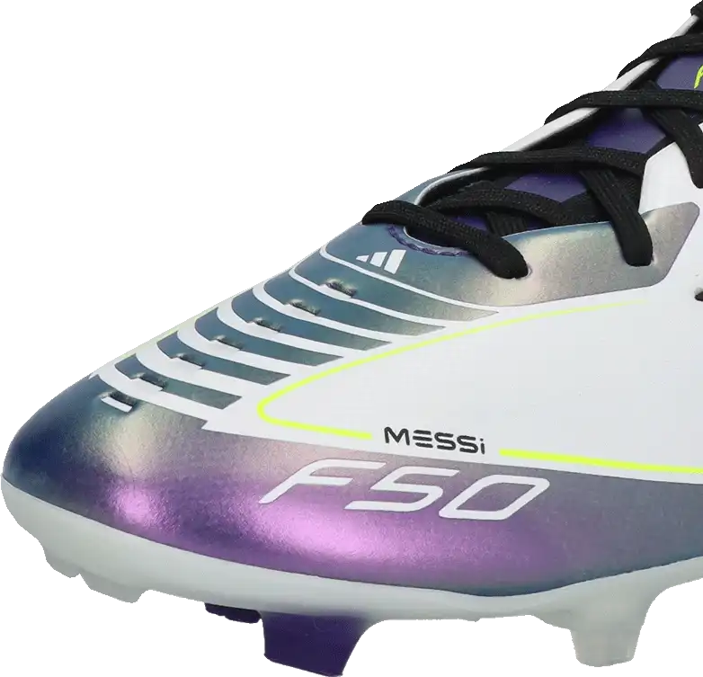 Pánské kopačky lisovky Adidas F50 League Messi FG/MG bílé