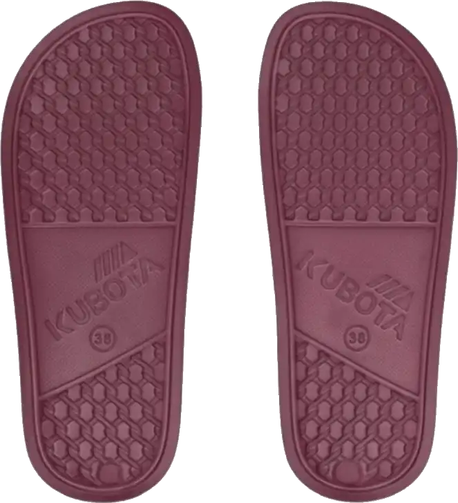 Unisex pantofle Kubota Basic bordó